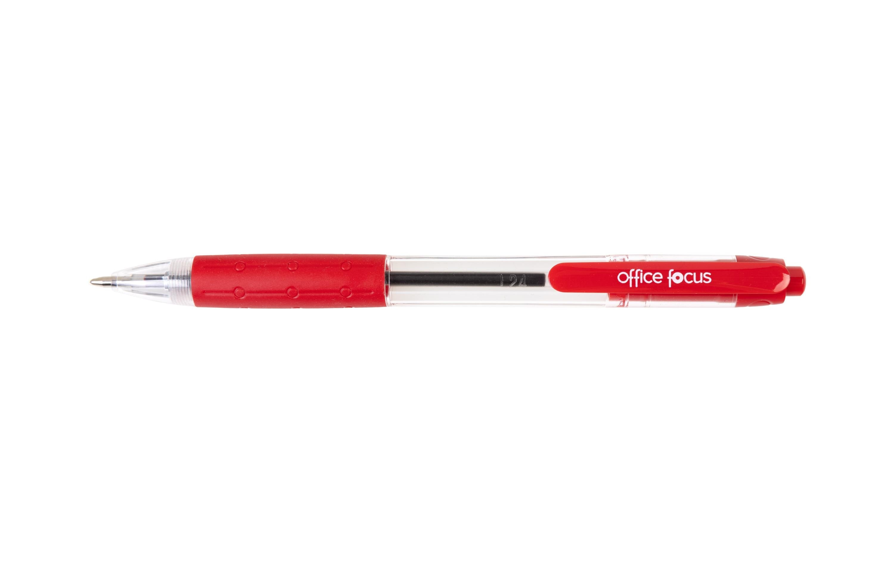 office focus Kugelschreiber Office Focus 1 mm Mine, Rot, 12 Stück