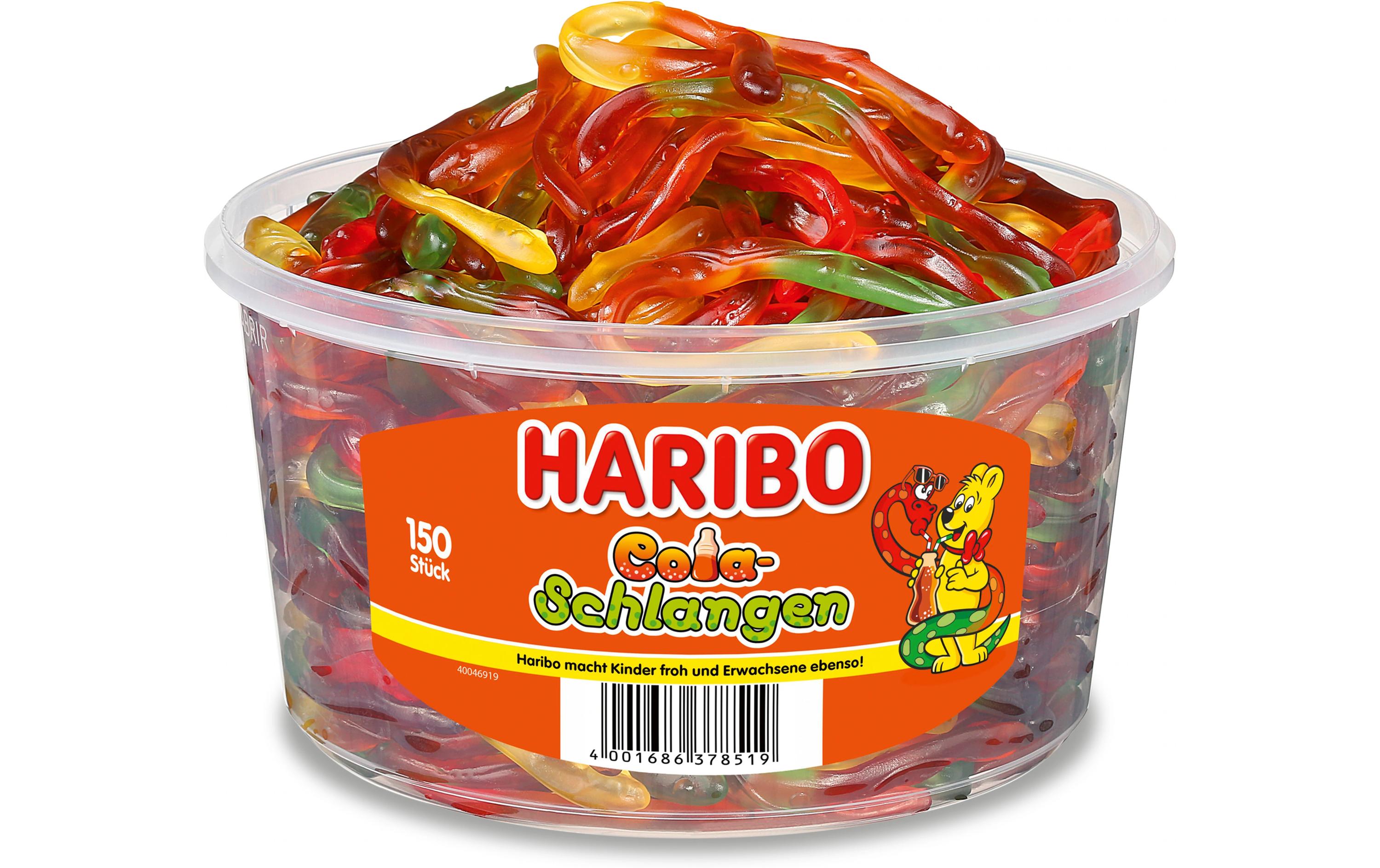 Haribo Gummibonbons Cola-Schlangen 150 Stück