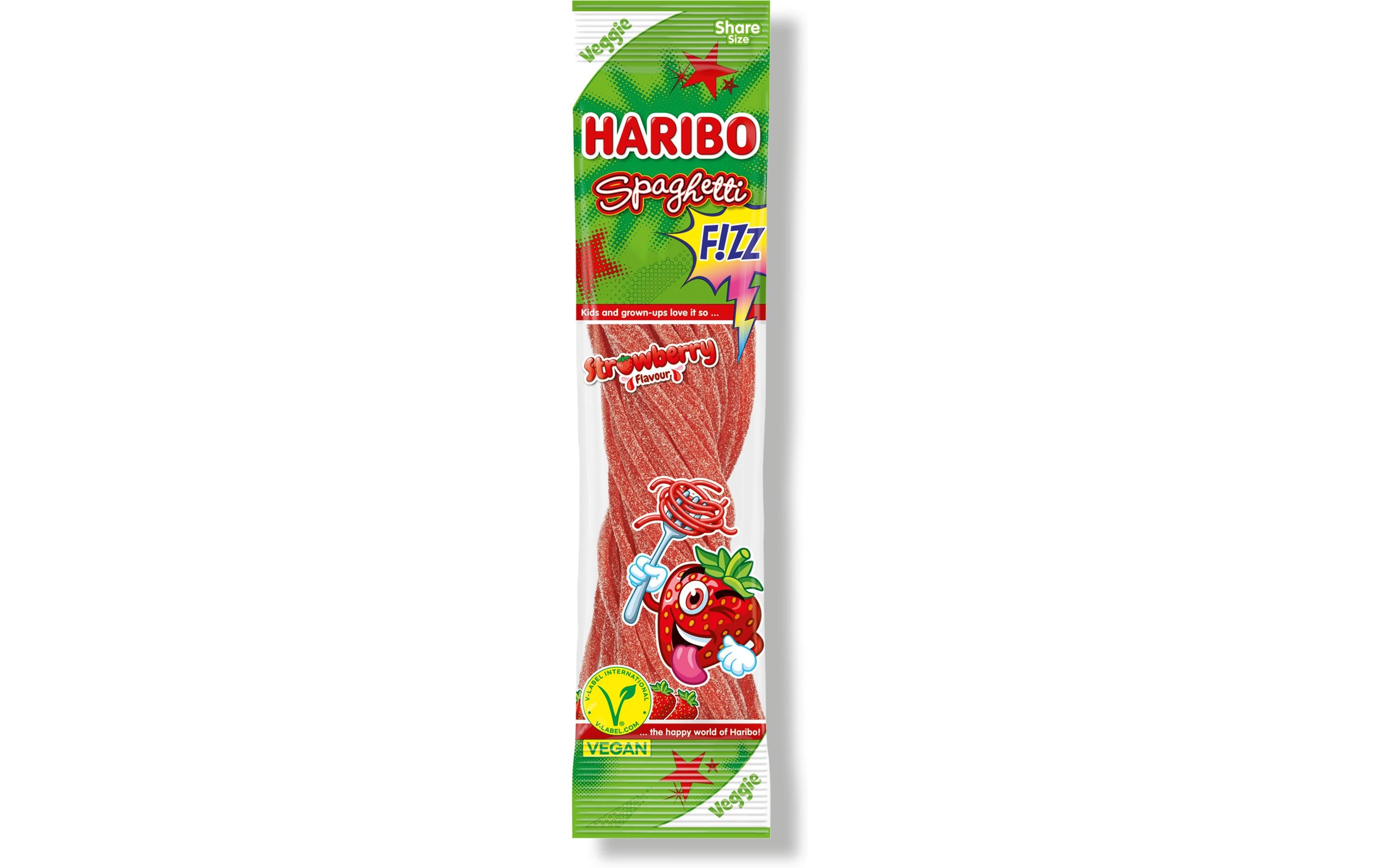 Haribo Gummibonbons Spaghetti Erdbeer vegan 200 g