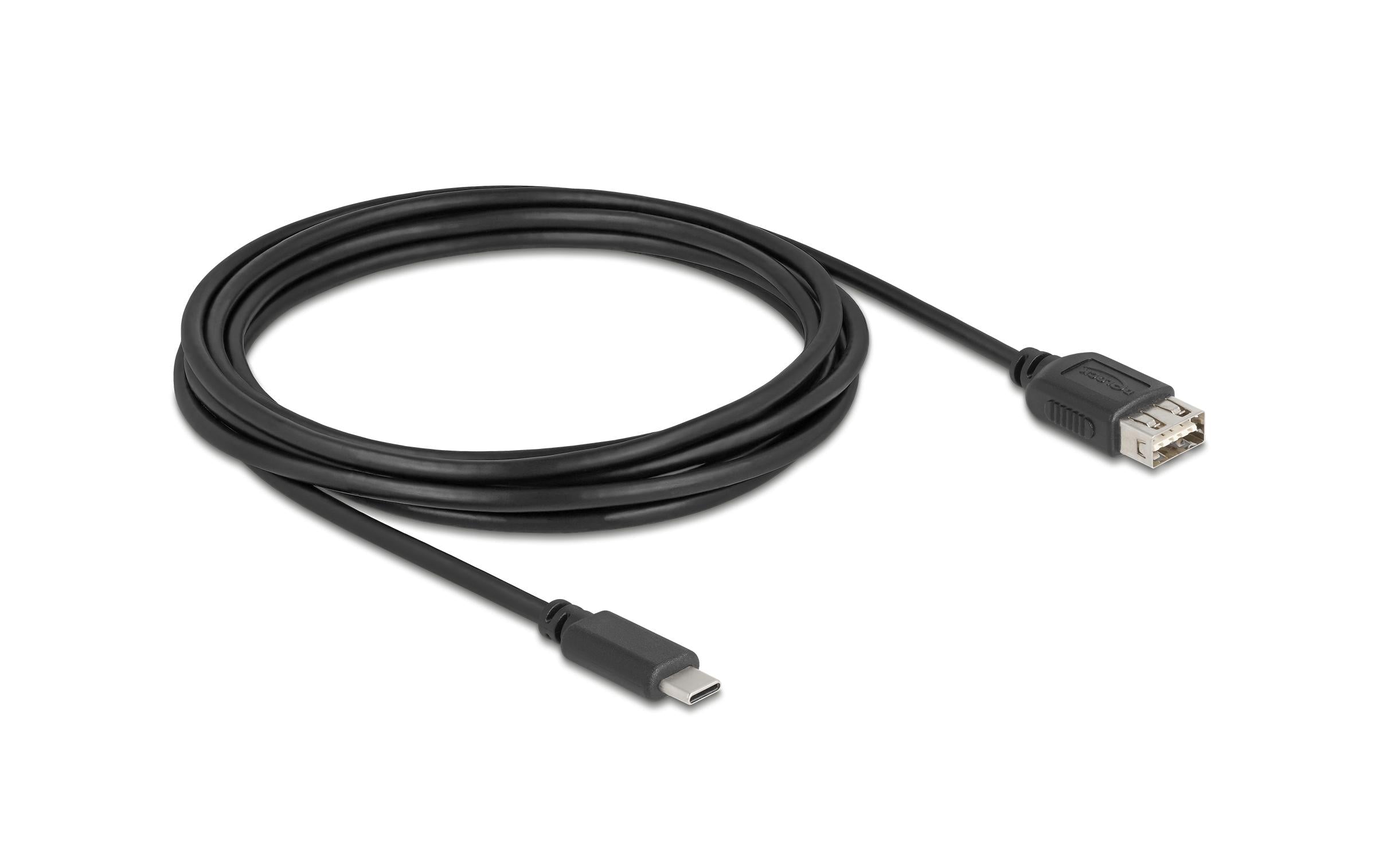 Delock USB 2.0-Kabel USB C - USB A 3 m