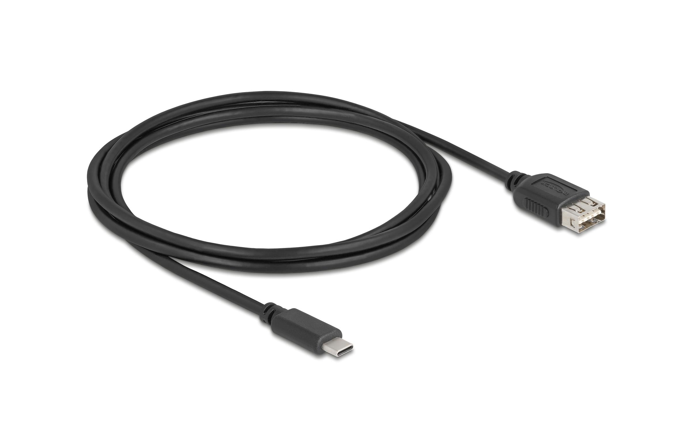 Delock USB 2.0-Kabel USB C - USB A 2 m
