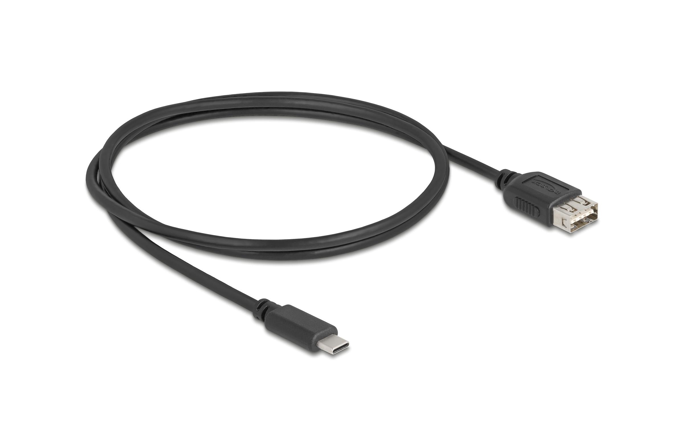 Delock USB 2.0-Kabel USB C - USB A 1 m