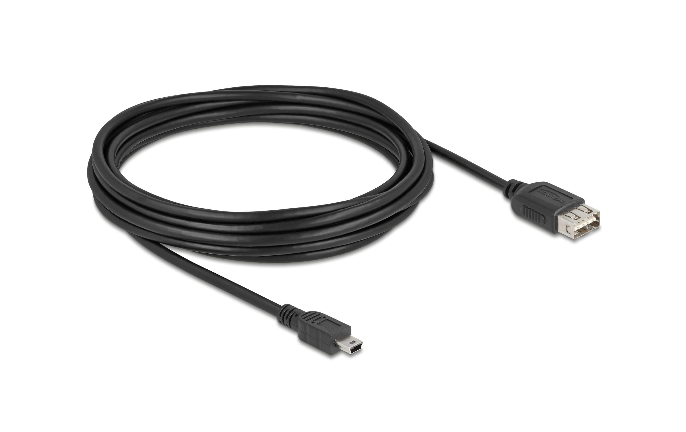 Delock USB 2.0-Kabel USB A - Mini-USB B 5 m