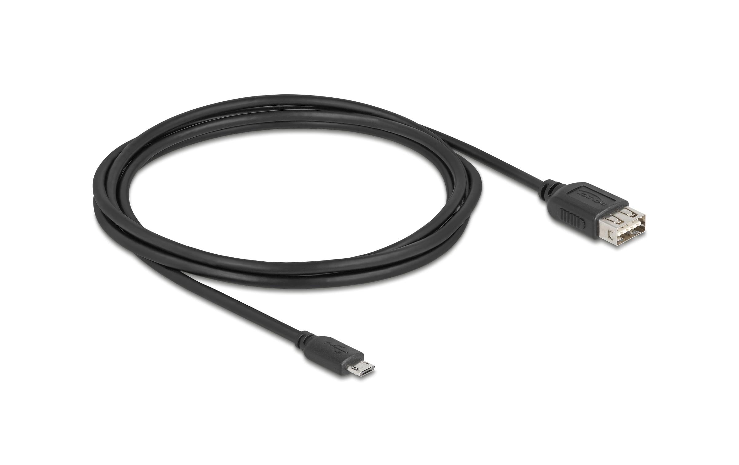 Delock USB 2.0-Kabel USB A - Micro-USB B 2 m
