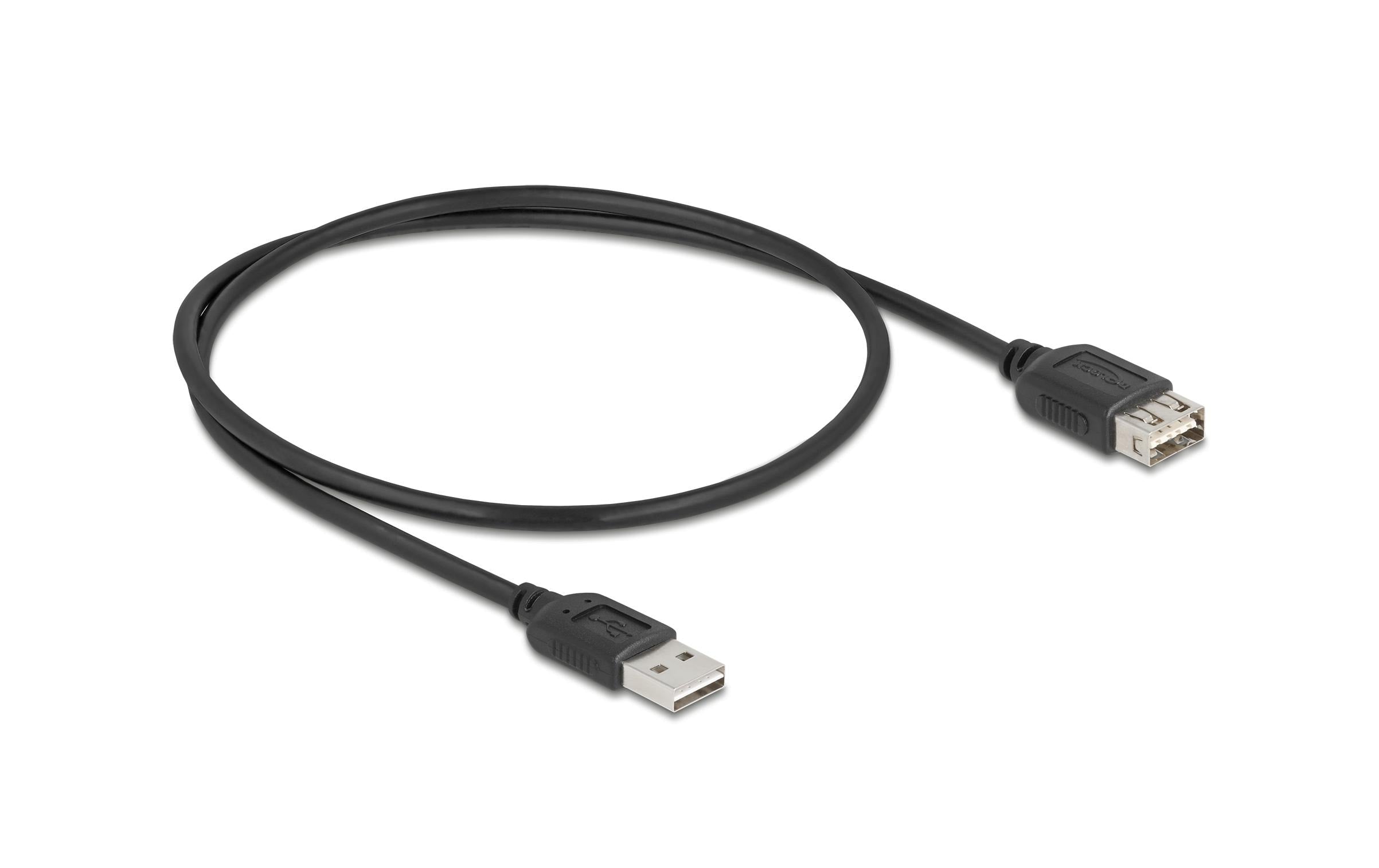 Delock USB 2.0-Verlängerungskabel USB A - USB A 0.5 m