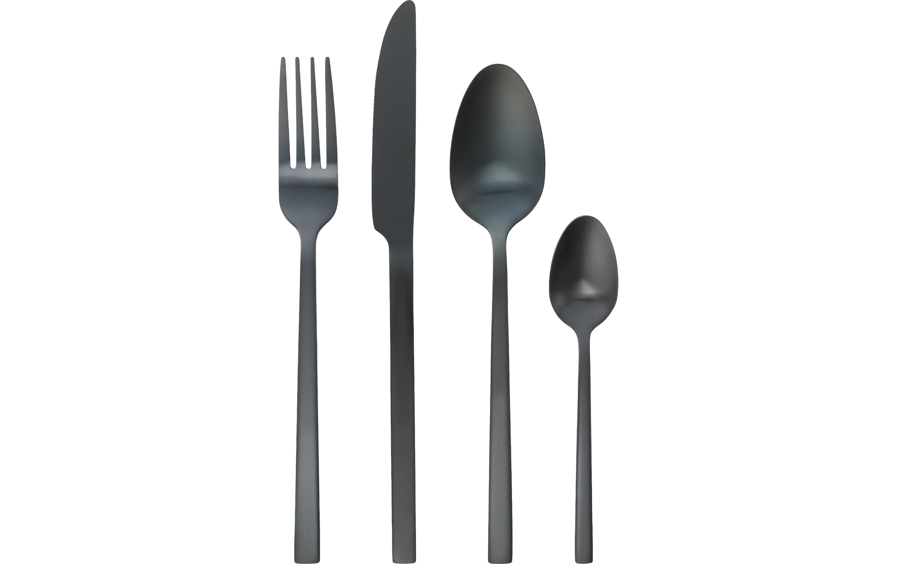 EGLO Besteck-Set Beloha 16-teilig, Schwarz Matt