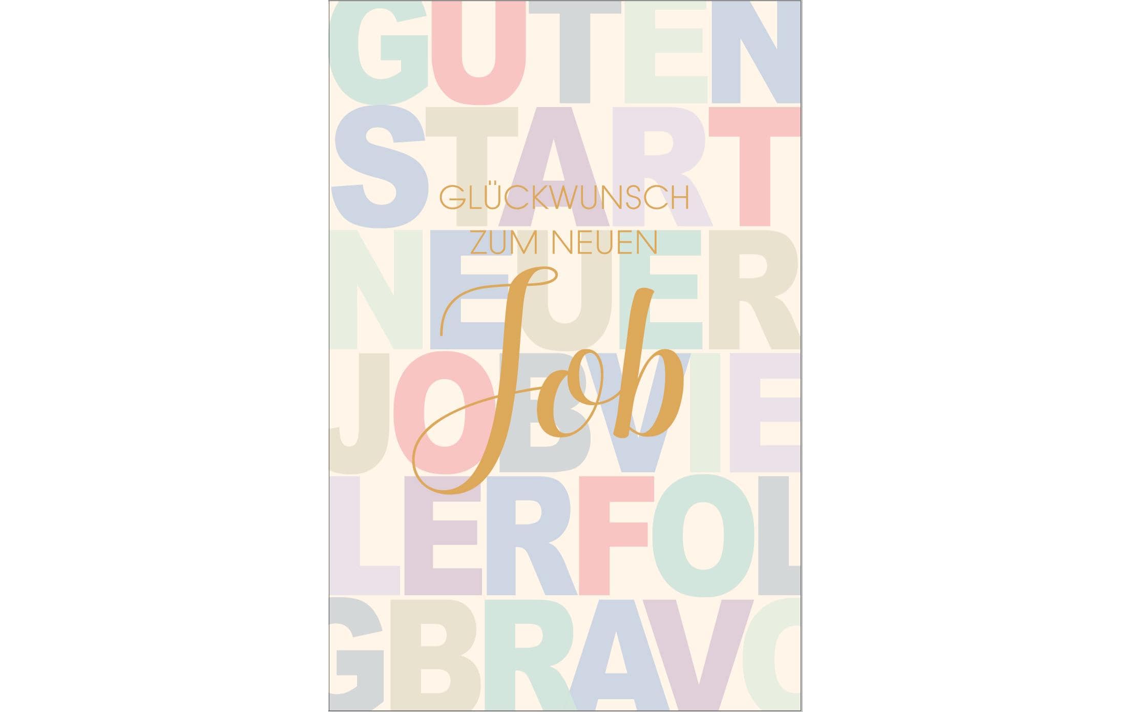 ABC Glückwunschkarte Wilkommen B6