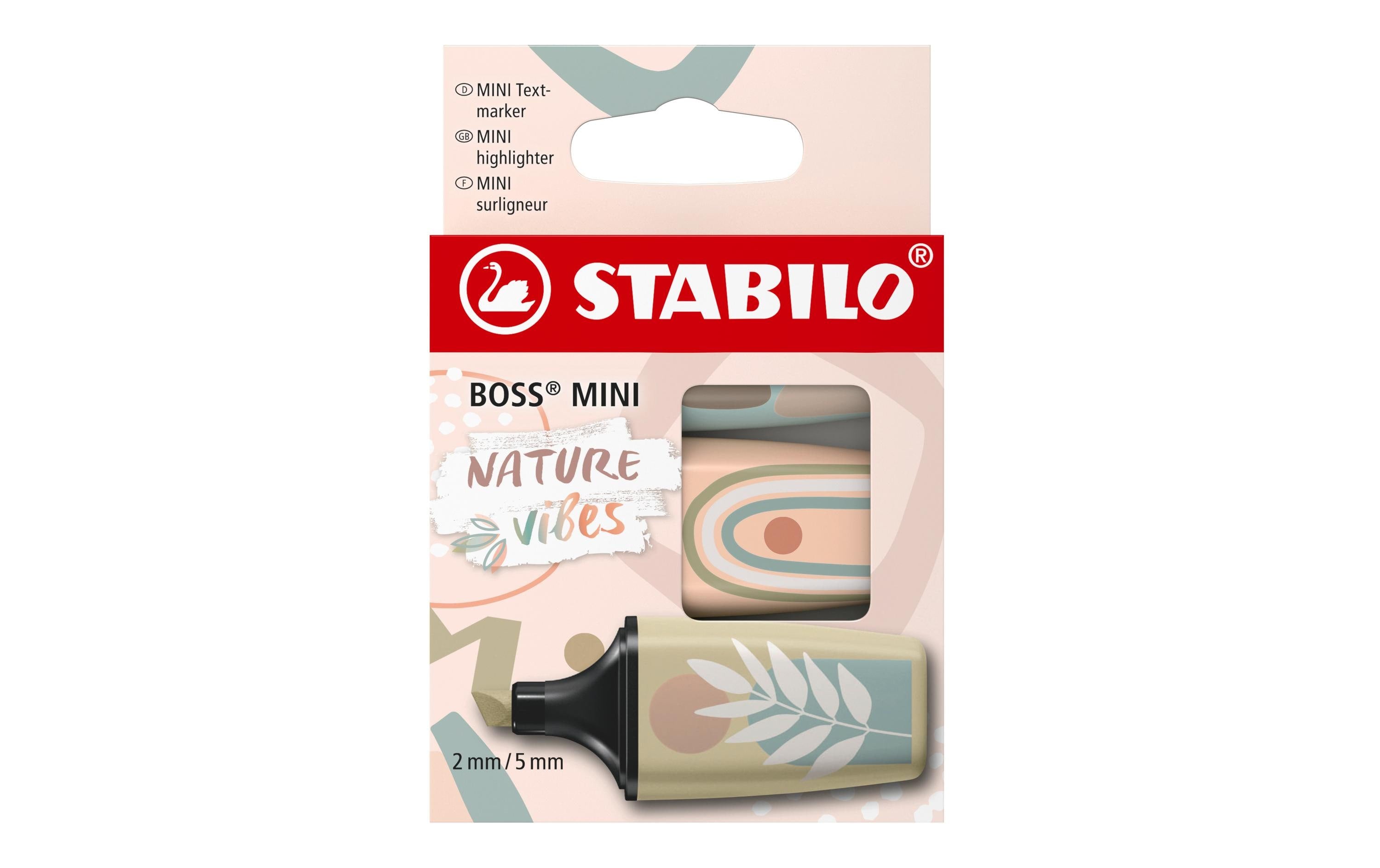 STABILO Textmarker Boss Mini Naturevibes 3er Etui