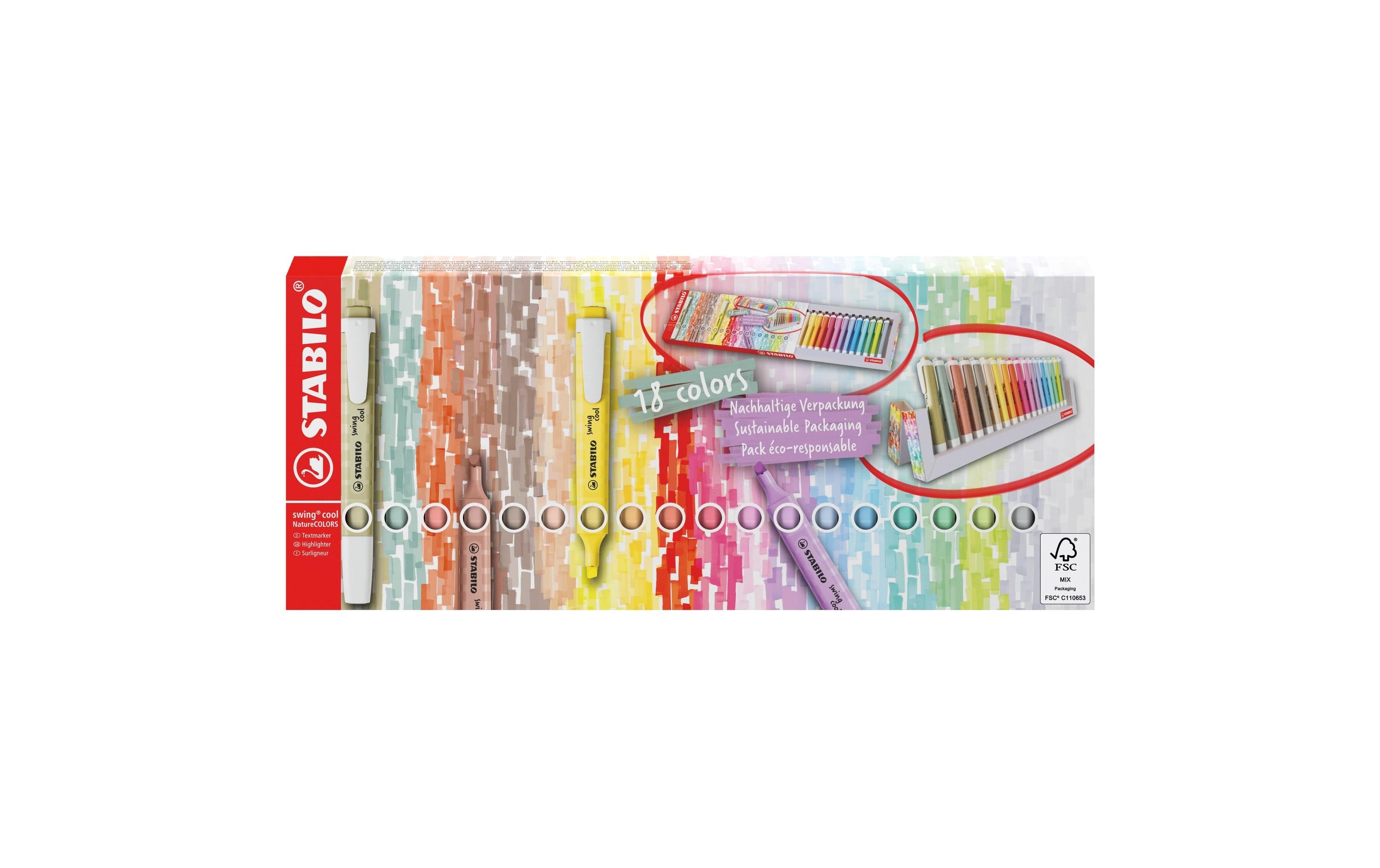 STABILO Textmarker Swing Cool NatureCOLORS