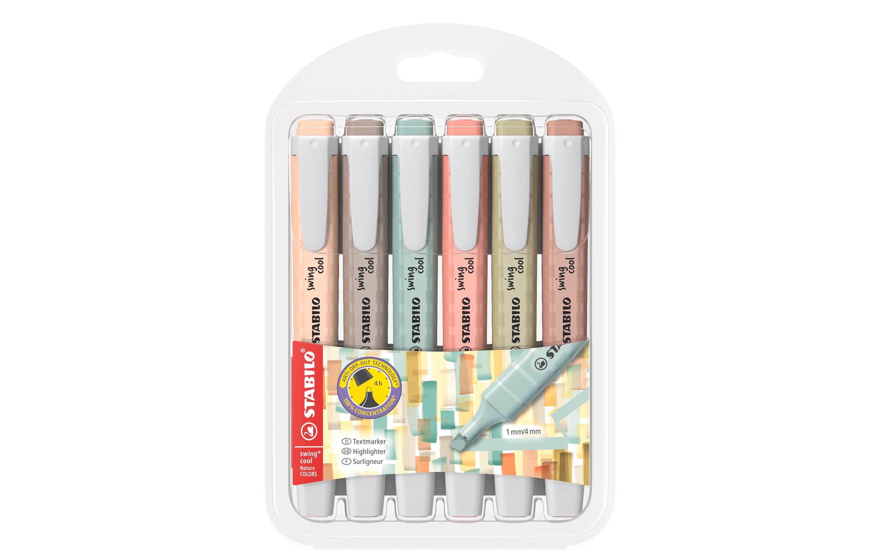 STABILO Textmarker Swing Cool 6er Etui