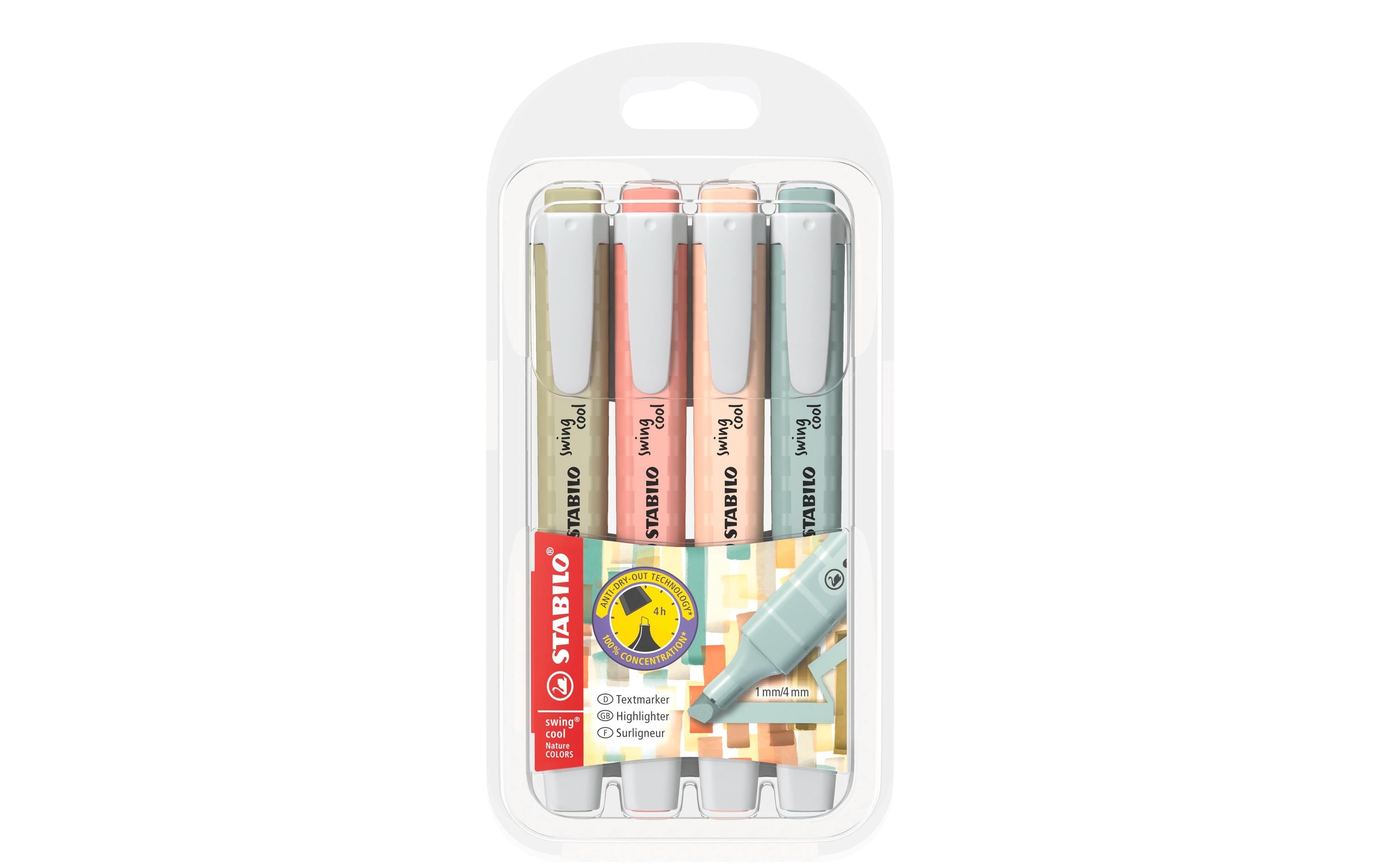 STABILO Textmarker Swing Cool 4er Etui
