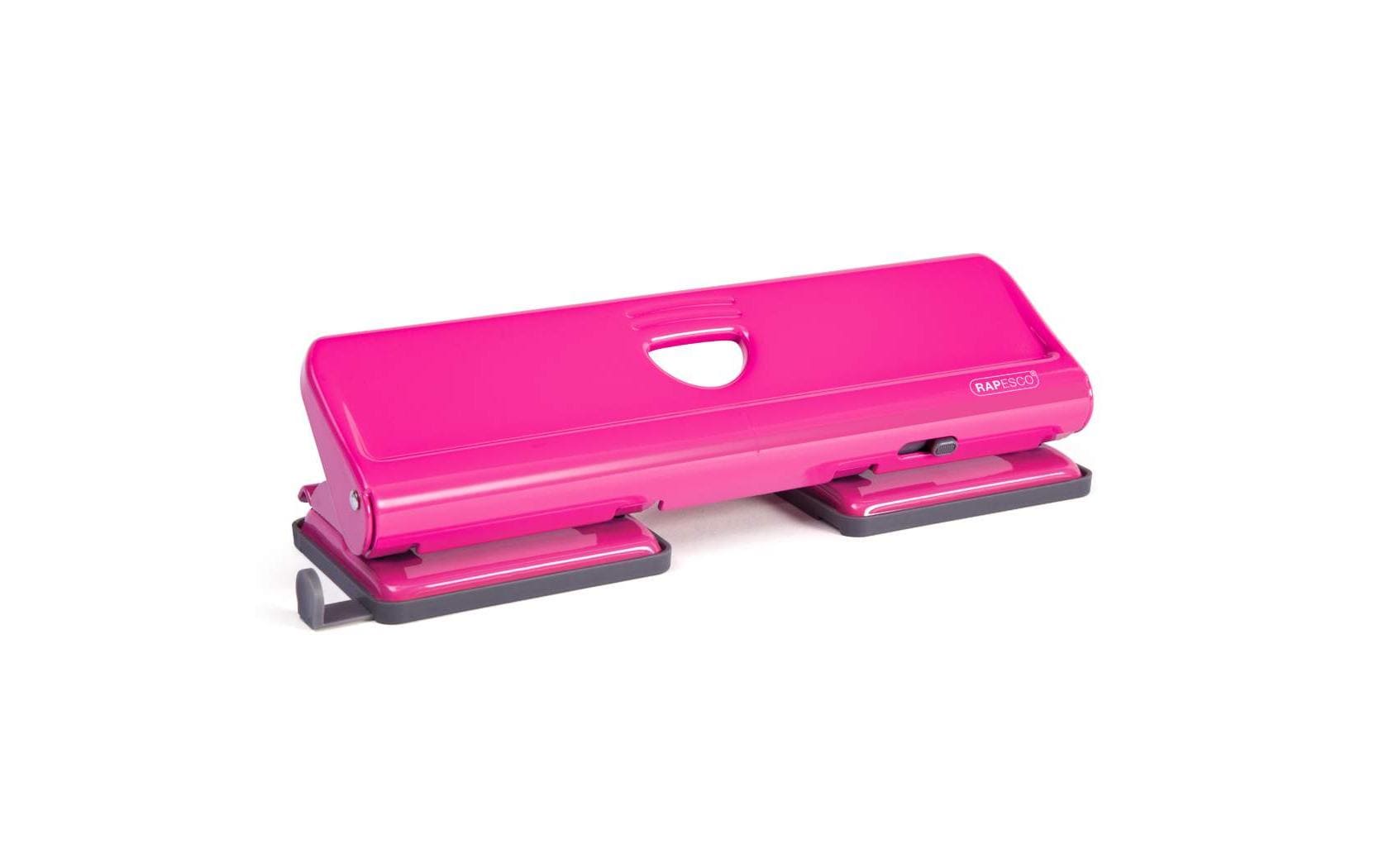 Rapesco 720 4-fach Metalllocher 20 Blatt Kapazität, Pink