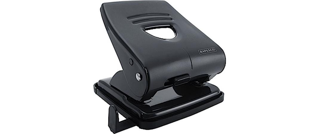 Rapesco 827 2-fach Metalllocher 30 Blatt Kapazität, Schwarz