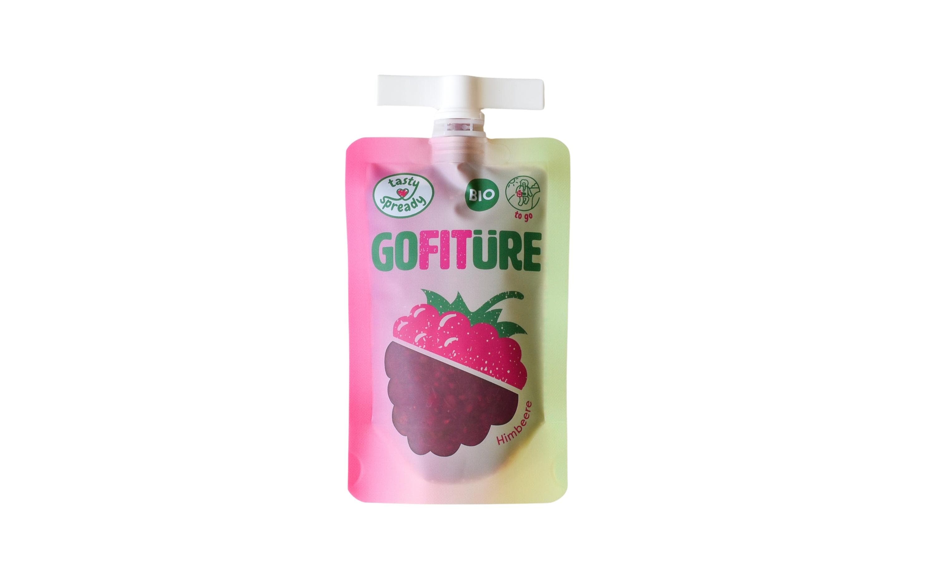 GOFITÜRE Bio Himbeeraufstrich mit Rhabarber 120 g