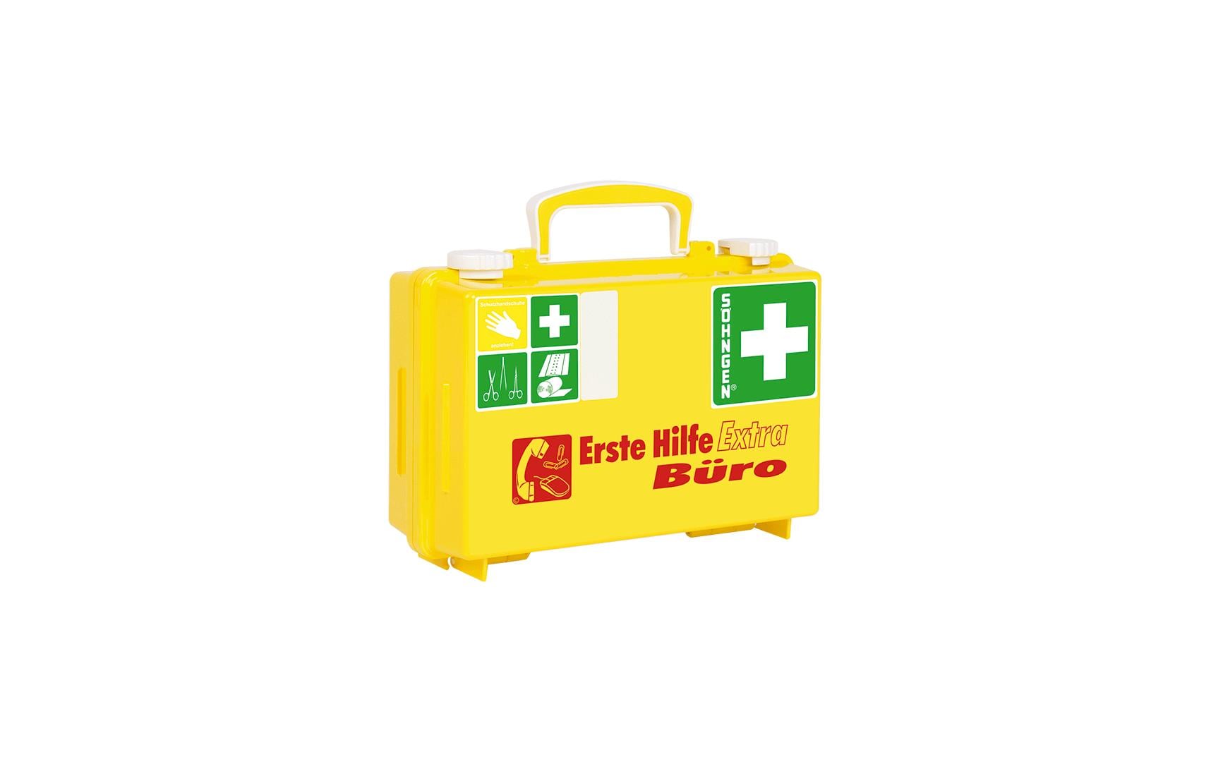 SÖHNGEN Erste-Hilfe-Set extra + BÜRO SN-CD, DIN 13157, Gelb
