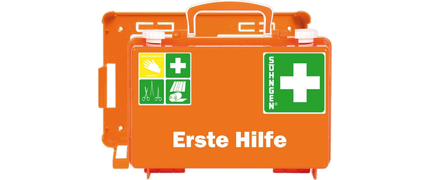 SÖHNGEN Erste-Hilfe-Set QUICK-CD SUISSE, DIN 13157, Orange