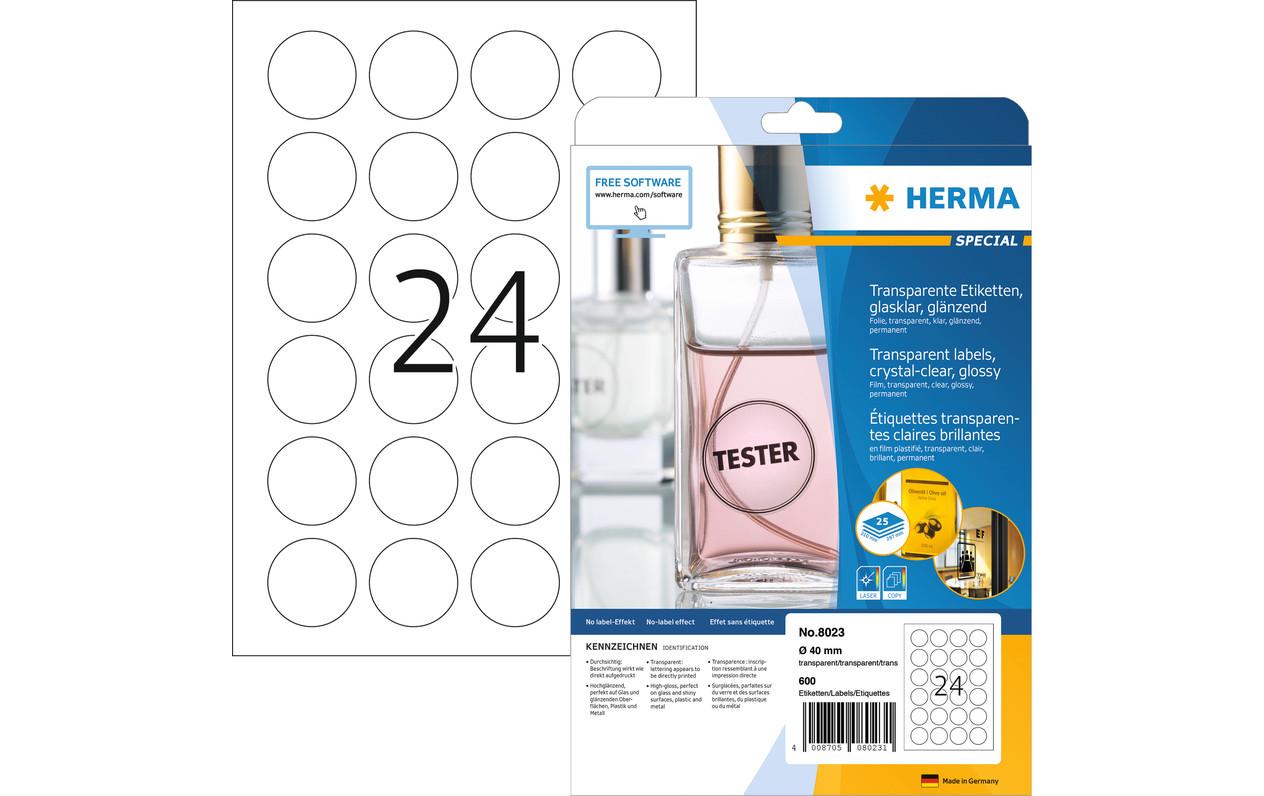 HERMA Folien-Etiketten 90 x 50 mm, 25 Blatt