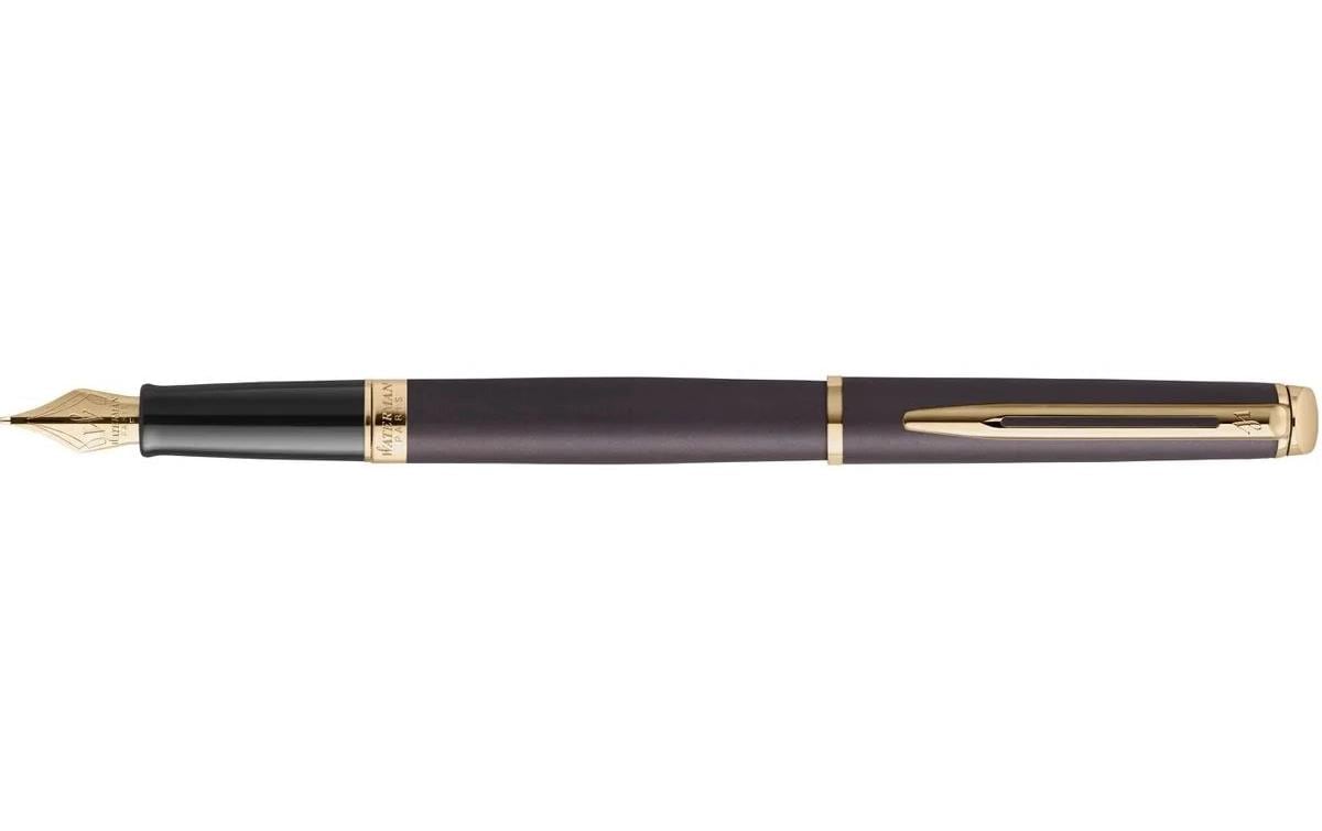 WATERMAN Füllfederhalter Hémisphère Understated Edit, Lavaschwarz, M