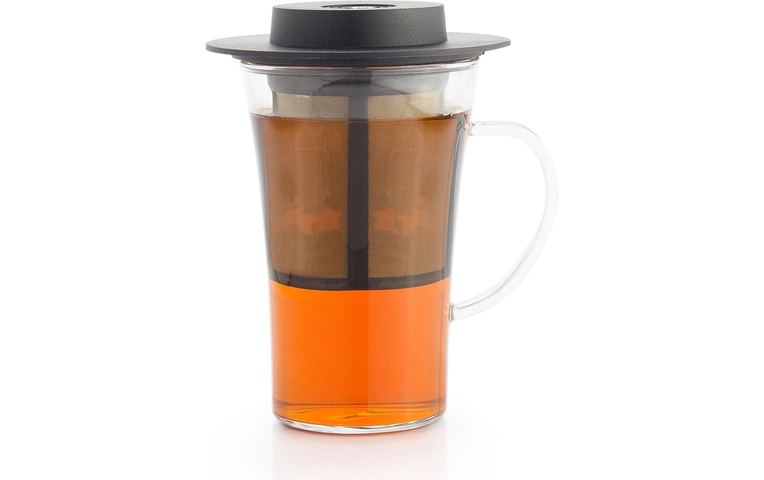Finum Tee-Set Bistro System 280 ml, Transparent / Schwarz