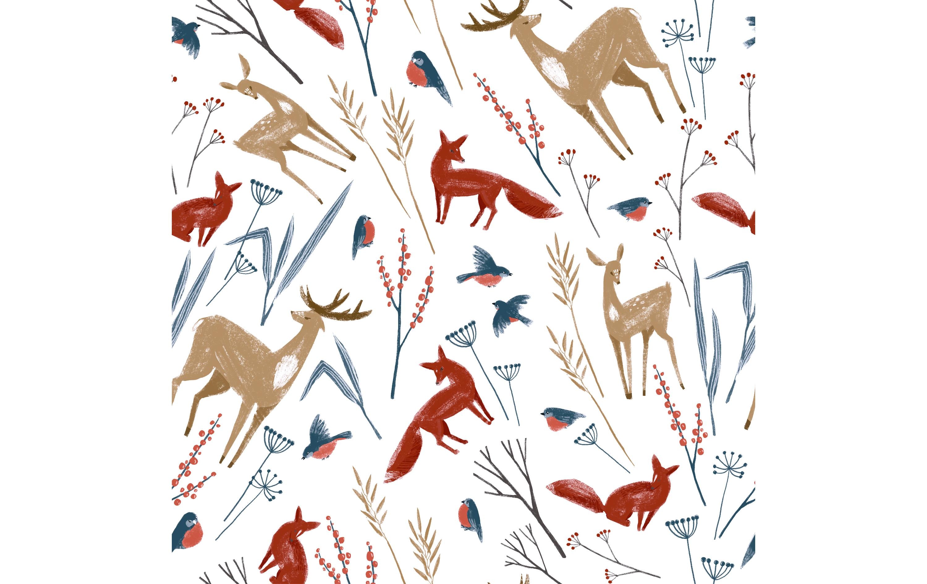 Paper + Design Servietten Herbst Tiere 33 cm x 33 cm, 20 Stück