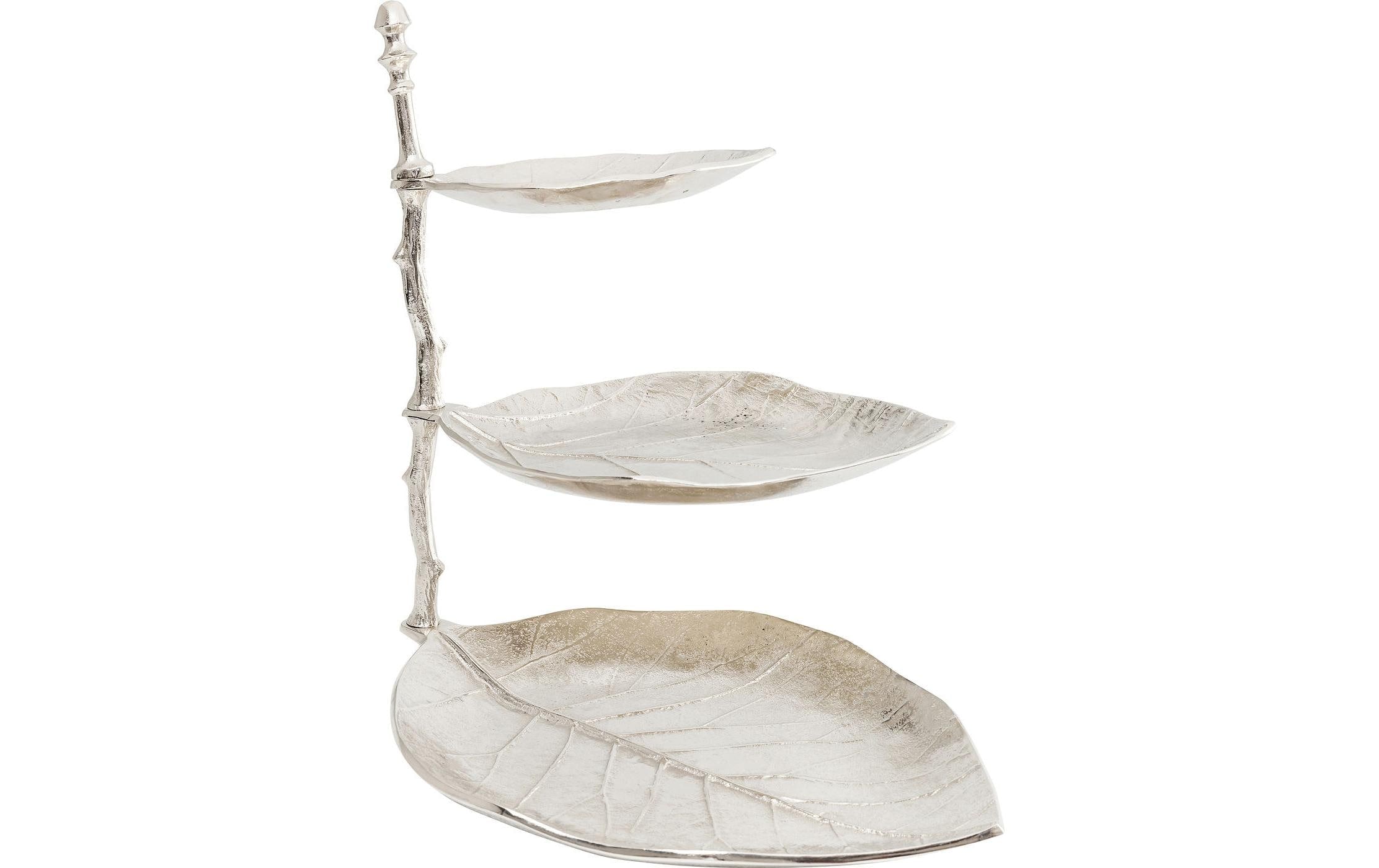 Kare Etagere Leaf Silber