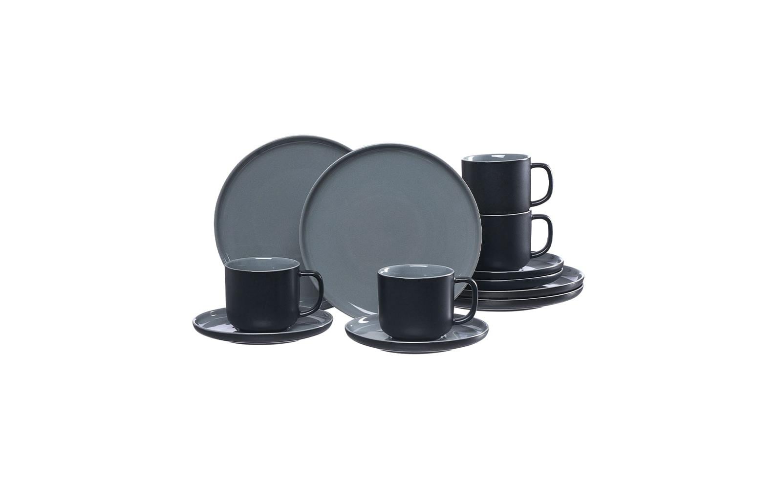 Ritzenhoff & Breker Kaffee-Service Jasper 12-teilig, Schwarz
