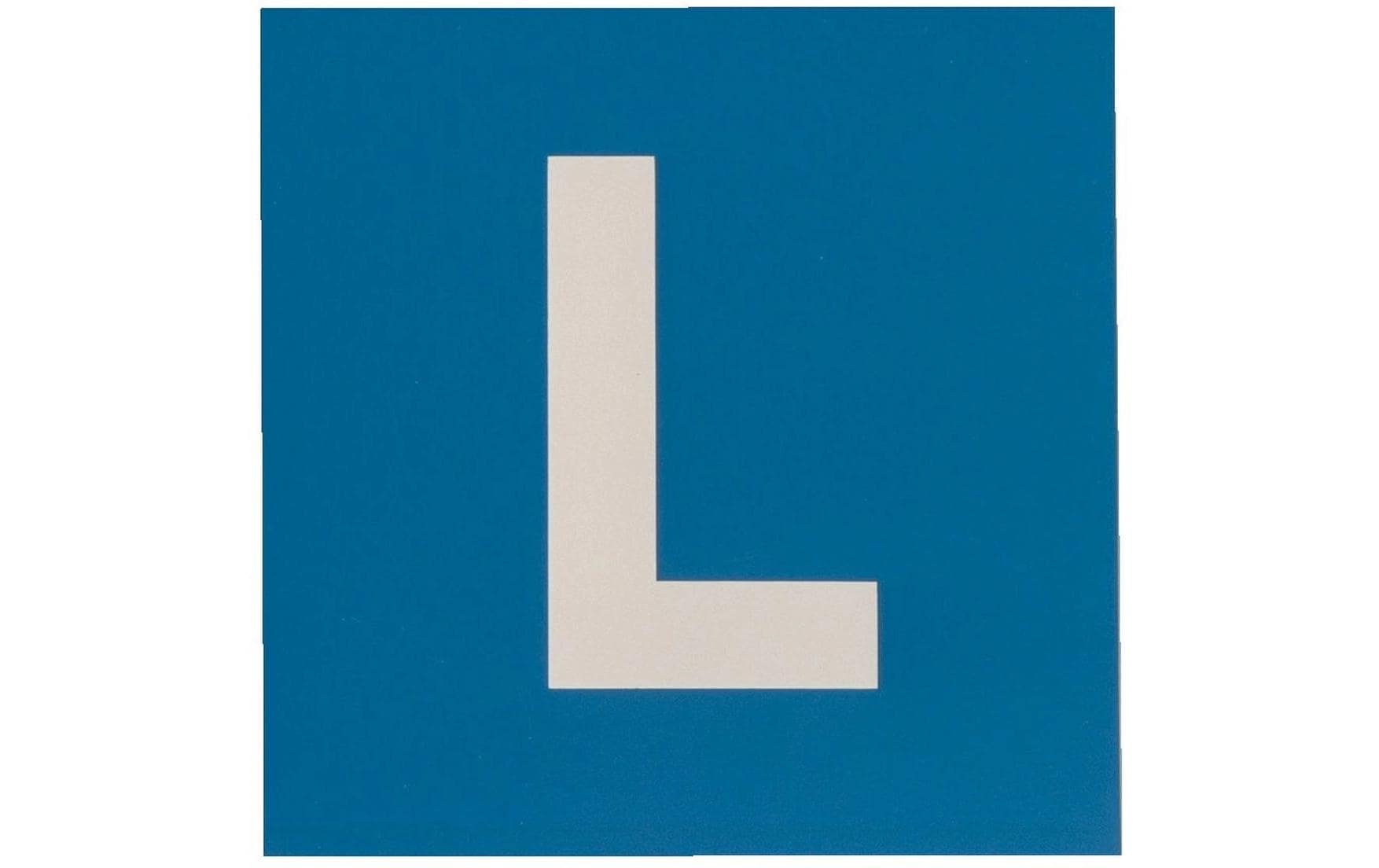 TopLine L-Schild vollmagnetisch, aus Gummi, 16 × 16 cm