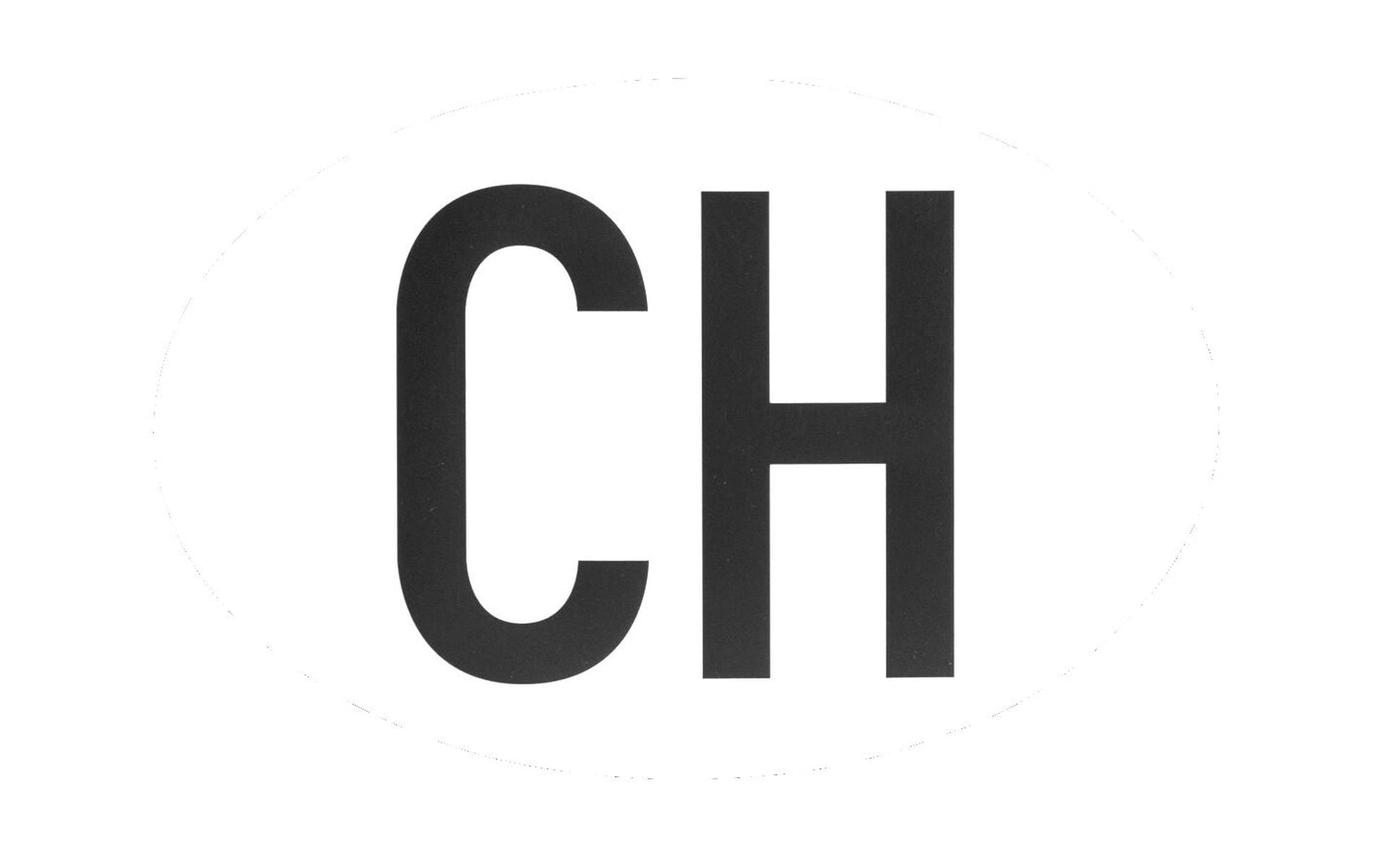 TopLine Hoheitszeichen «CH» magnetisch für PKW, 17.5 × 11.5 cm