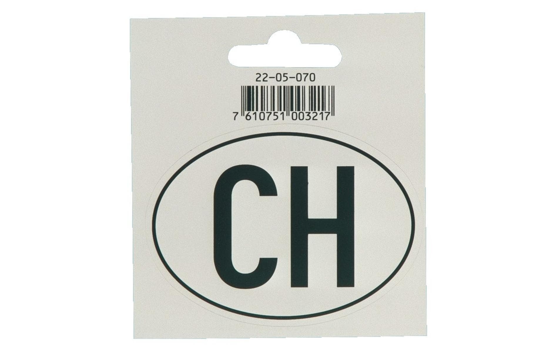 TopLine Hoheitszeichen «CH» für Motorräder, 75 × 55 mm