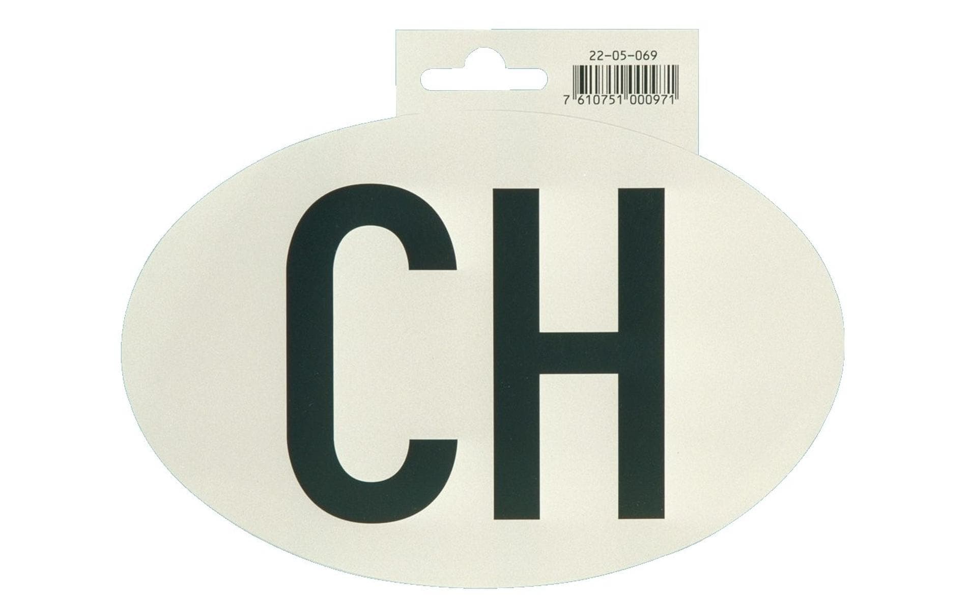 TopLine Hoheitszeichen «CH» für PKW 17.5 × 11.5 cm