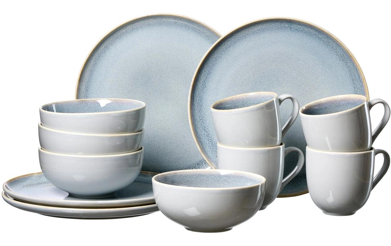 Ritzenhoff & Breker Speise-Service Skagen 12-teilig, Graublau