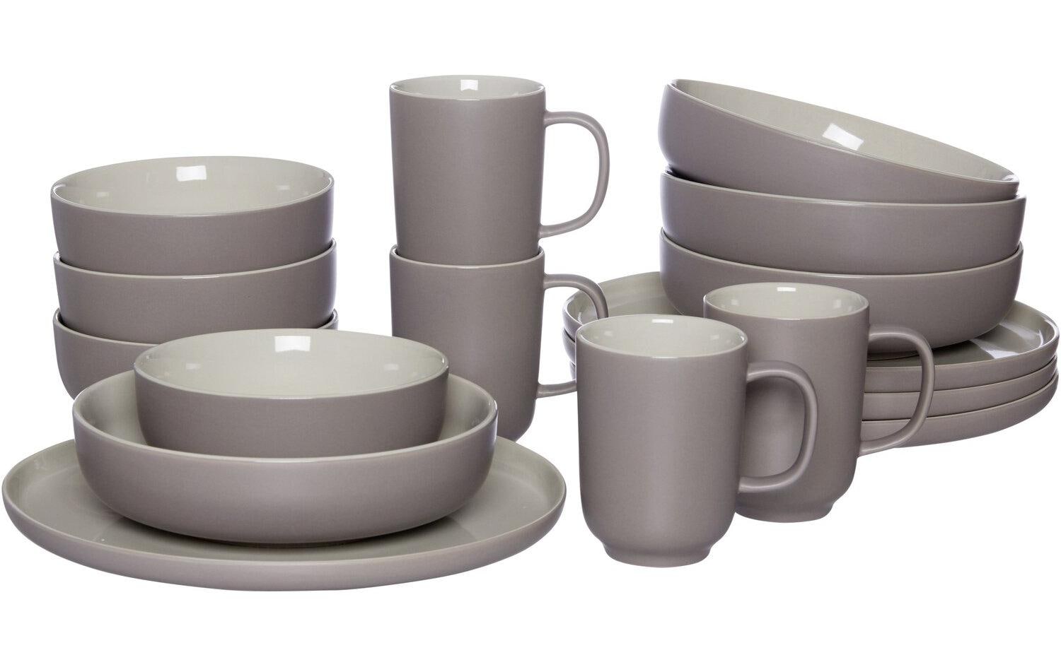 Ritzenhoff & Breker Speise-Service Jasper 16-teilig, Taupe