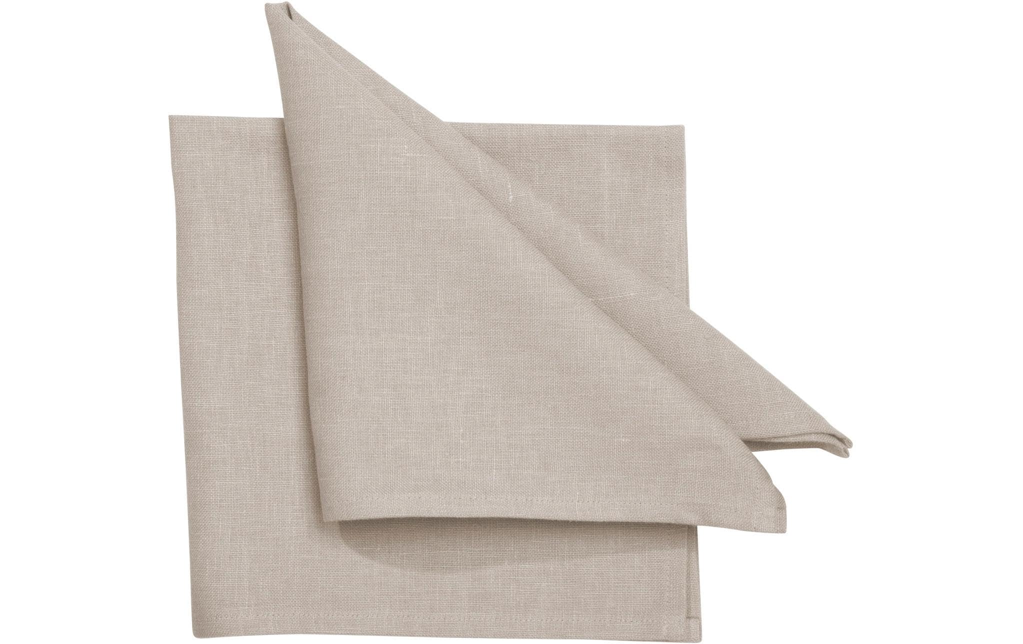 Pichler Stoffserviette Pure 45 cm x 45 cm, 6 Stück, Sand