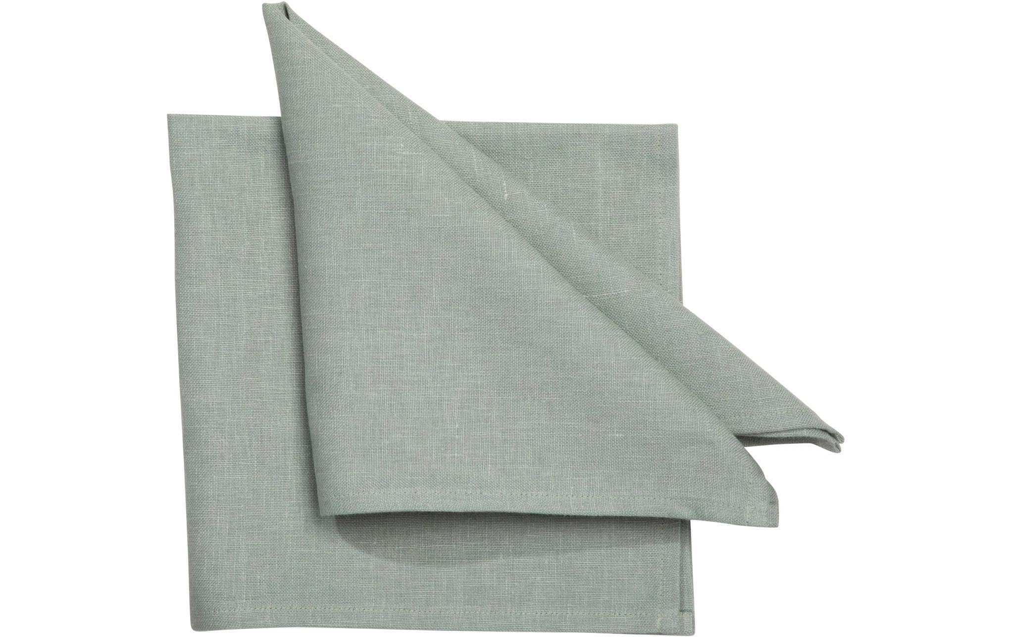 Pichler Stoffserviette Pure 45 cm x 45 cm, 6 Stück, Grün/Jade