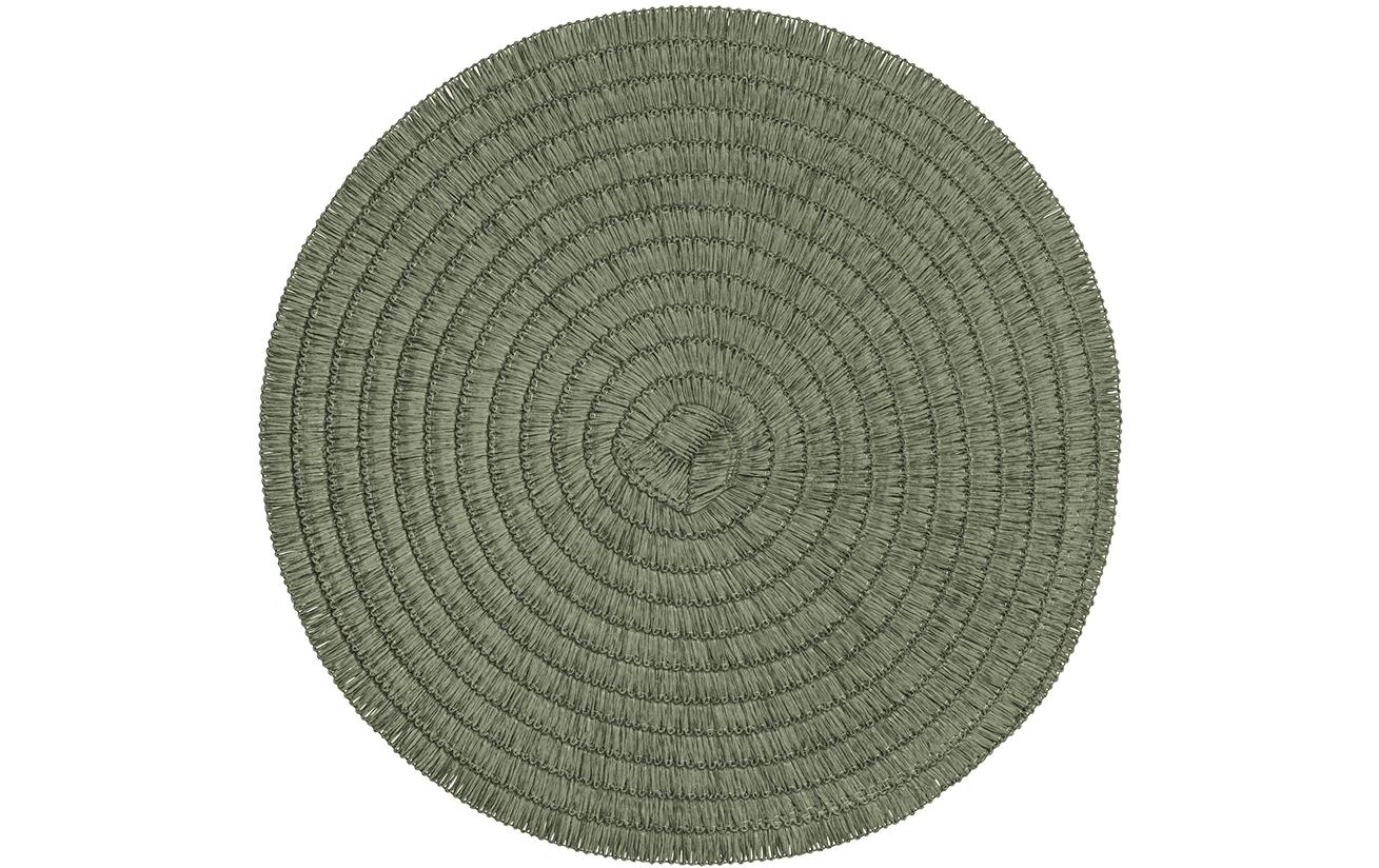 Pichler Tischset Wave 2 Stück, 38 cm, Olivgrün