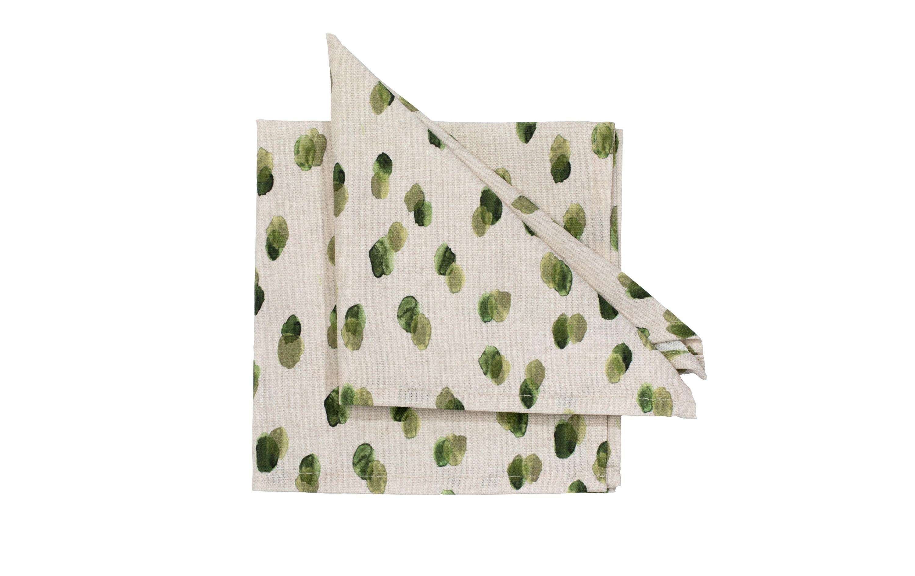 Pichler Stoffserviette Rico 40 cm x 40 cm, 6 Stück, Olivgrün