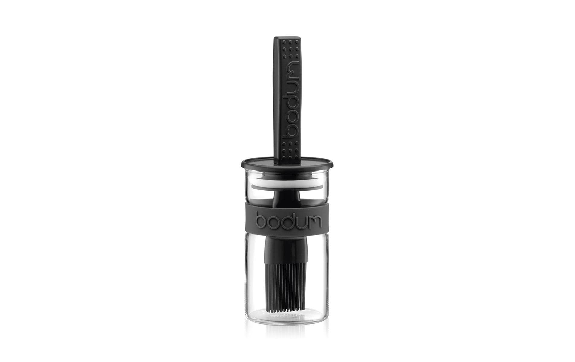 Bodum Kunststoff-Marinadenglas Bistro Schwarz, 0.25 l