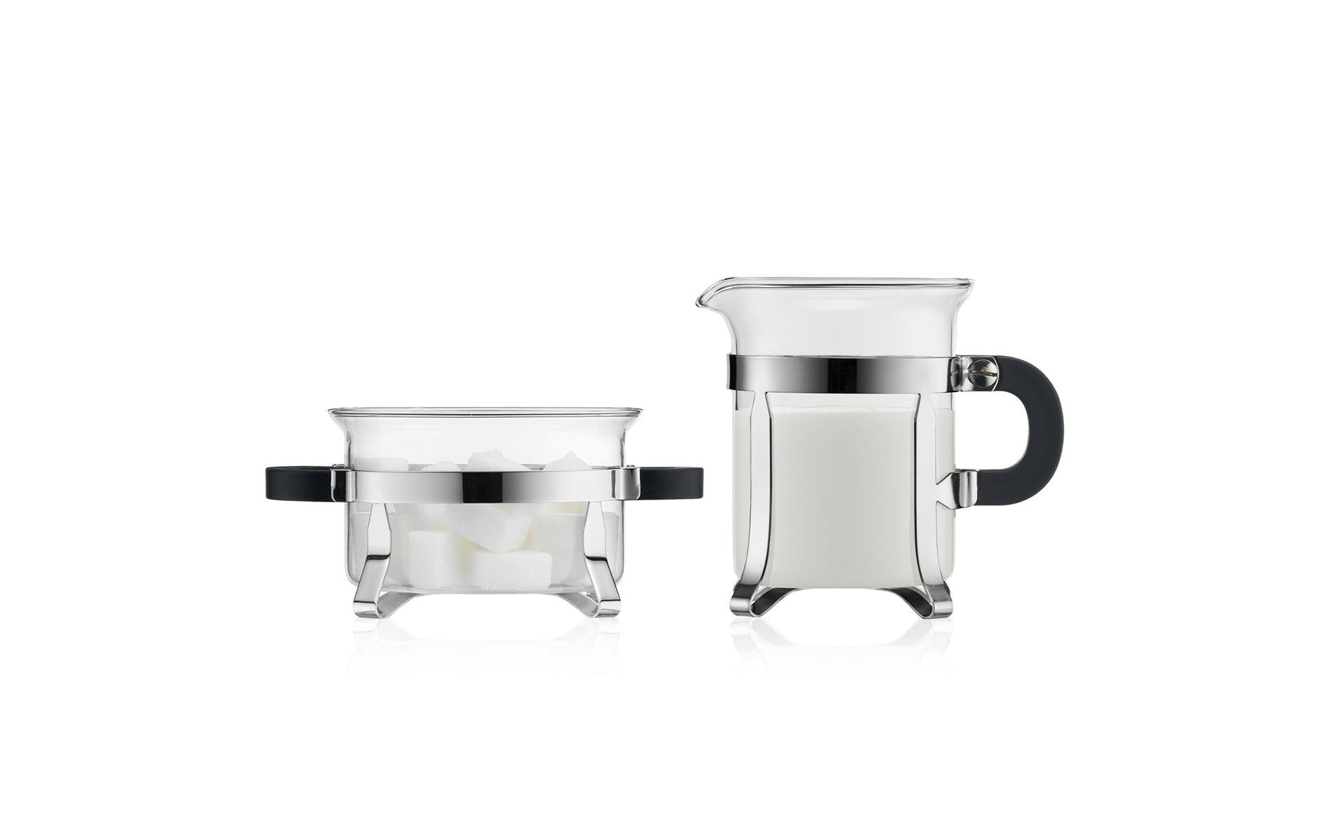 Bodum Zucker-und-Milchkännchen-Set Chambord Verchromt, 2-teilig
