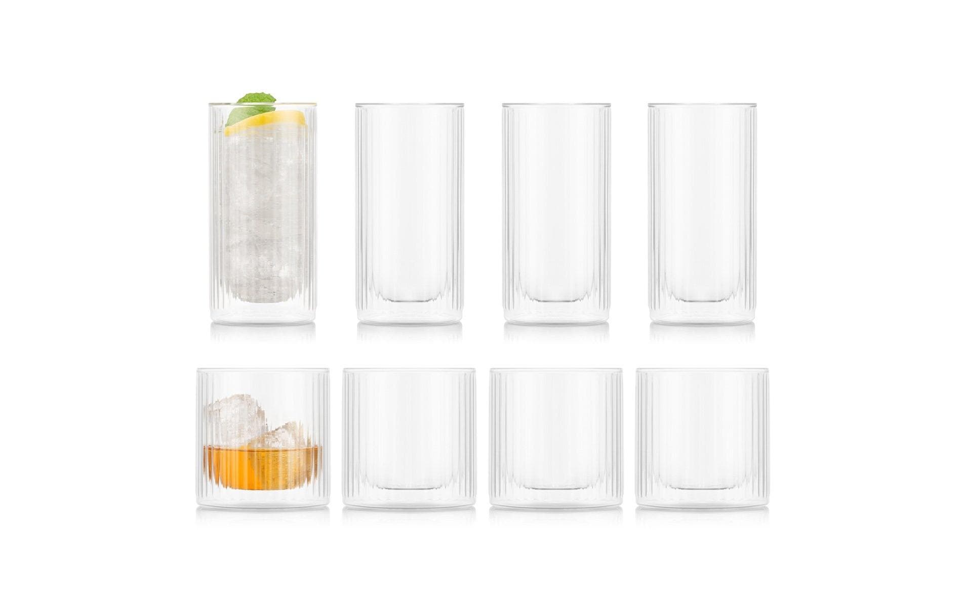 Bodum Douro Doppelwandgläser Whiskey/Gin & Tonic 8er Set