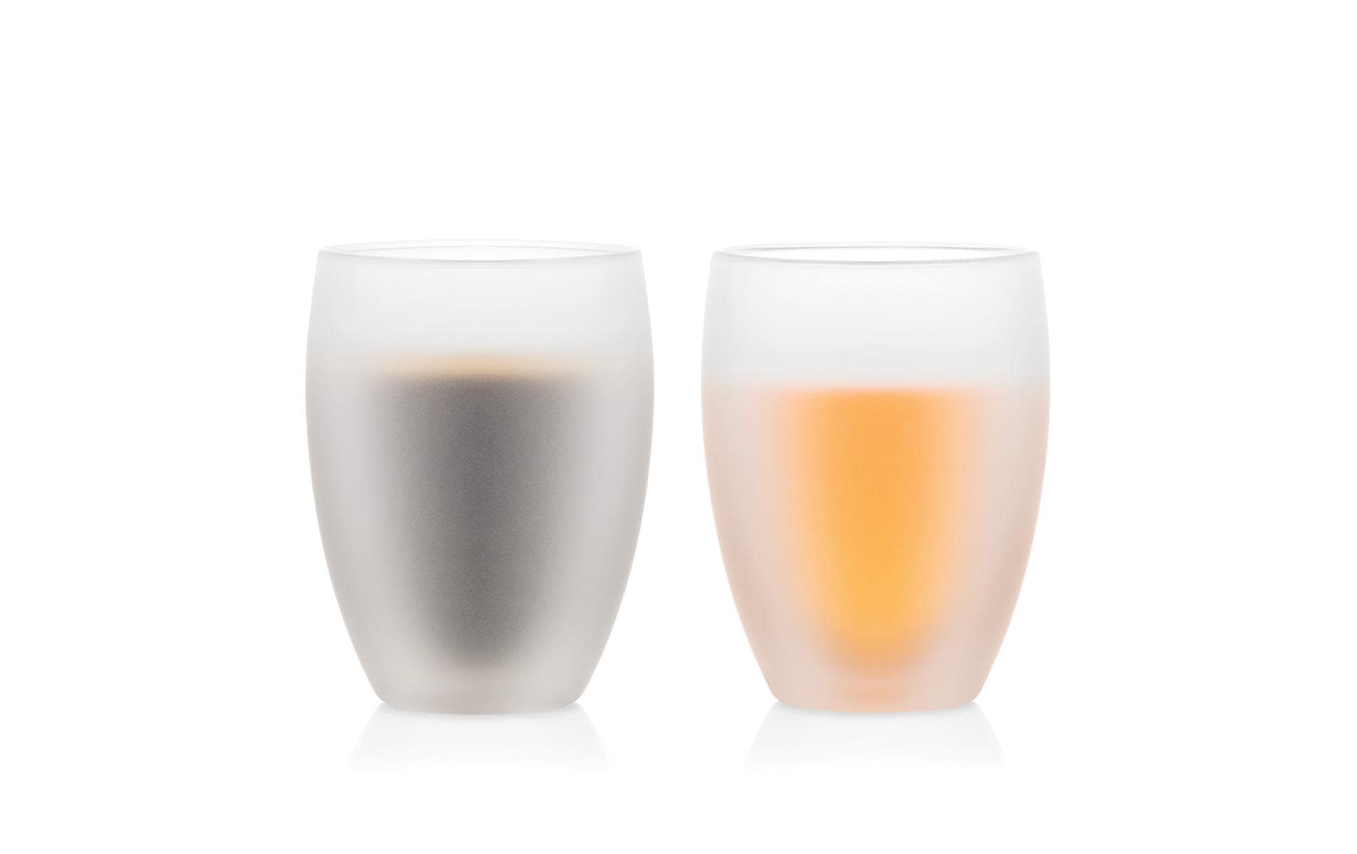 Bodum Trinkglas Pavina 2er Set Weiss, milchig, 0.35 l
