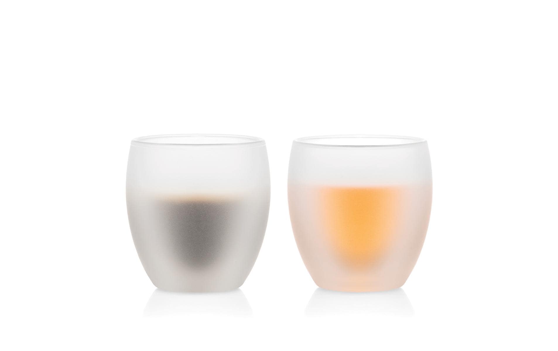 Bodum Trinkglas Pavina 2er Set Weiss, milchig, 0.25 l