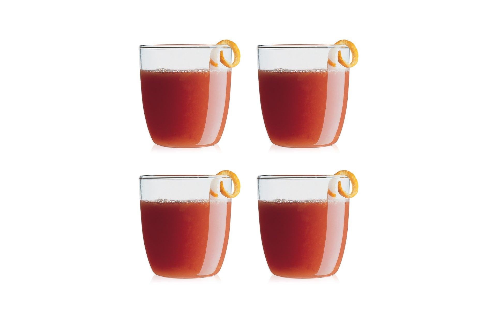 Bodum Trinkglas Kvadrant 4-teilig Transparent, 0.2 l