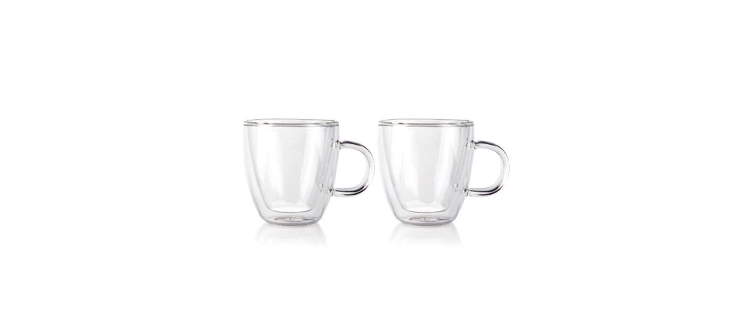 Bodum Thermo-Gläser Bistro 2er Set Transparent, 0.15 l