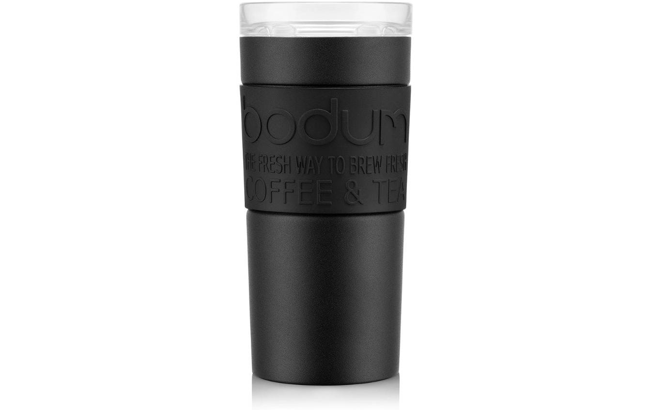 Bodum Travel Mug Iced Vanilla Latte, Schwarz, 0.35 l