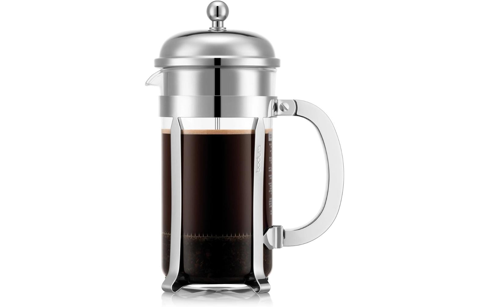 Bodum Kaffeebereiter Chambord Verchromt, Silber, 1 l