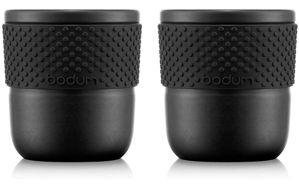 Bodum Teetasse Assam 2er Set Schwarz, 0.2 l