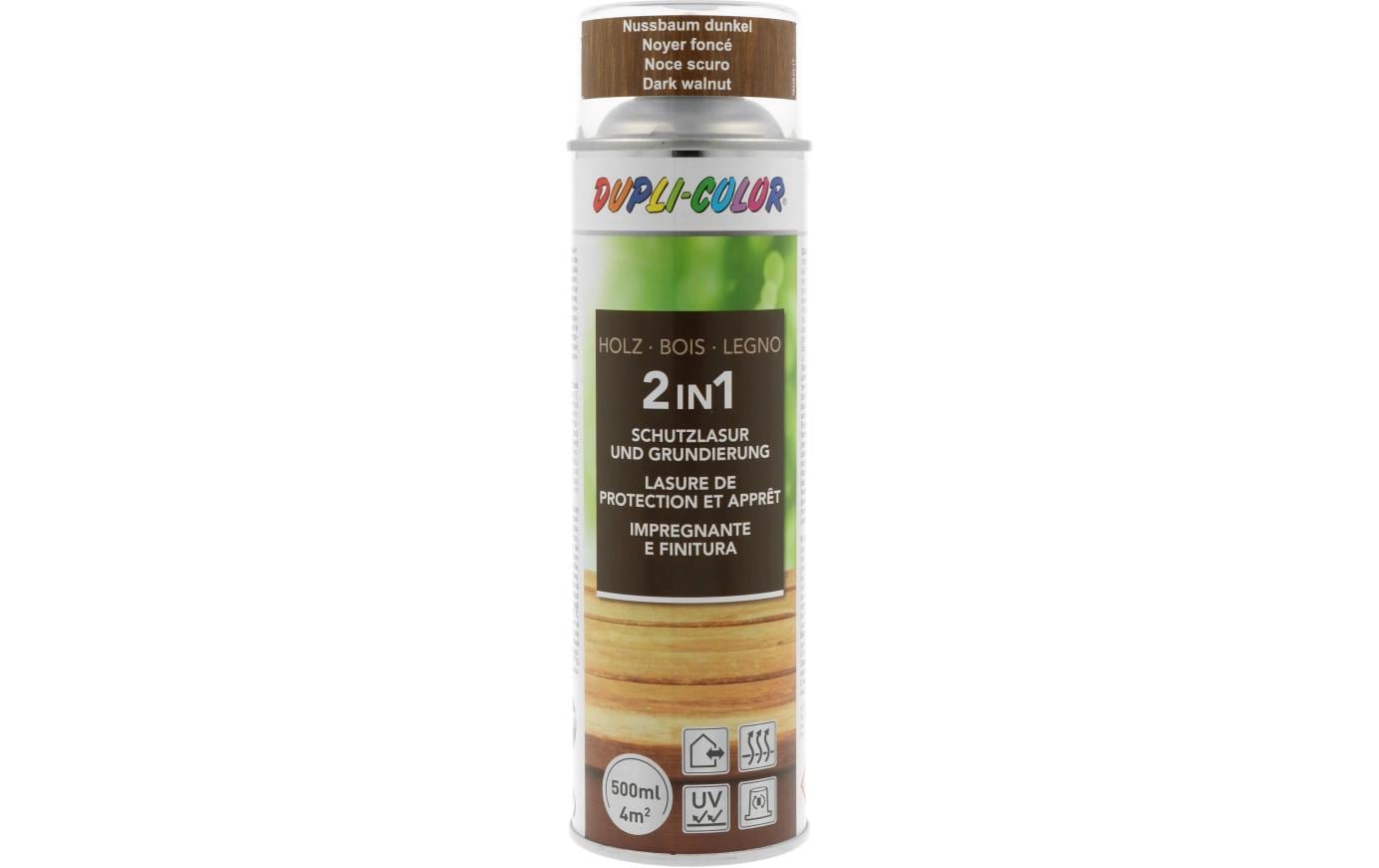 DUPLI-COLOR Holzschutzlasur Nussbaum dunkel, 500 ml