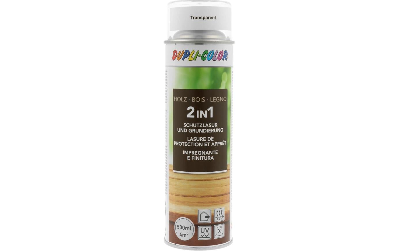 DUPLI-COLOR Holzschutzlasur Transparent, 500 ml