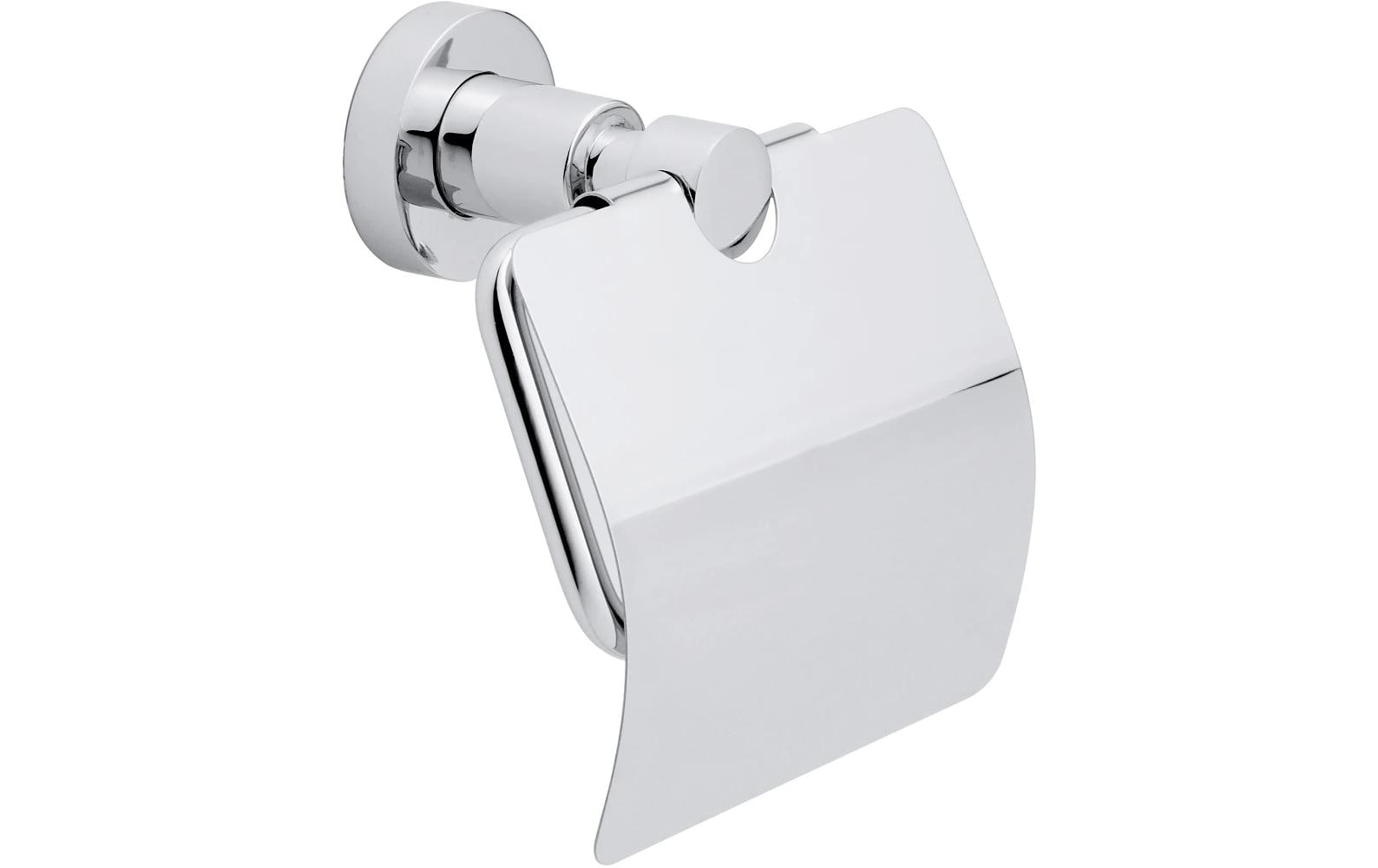 tesa Toilettenpapierhalter Loxx mit Deckel Silber