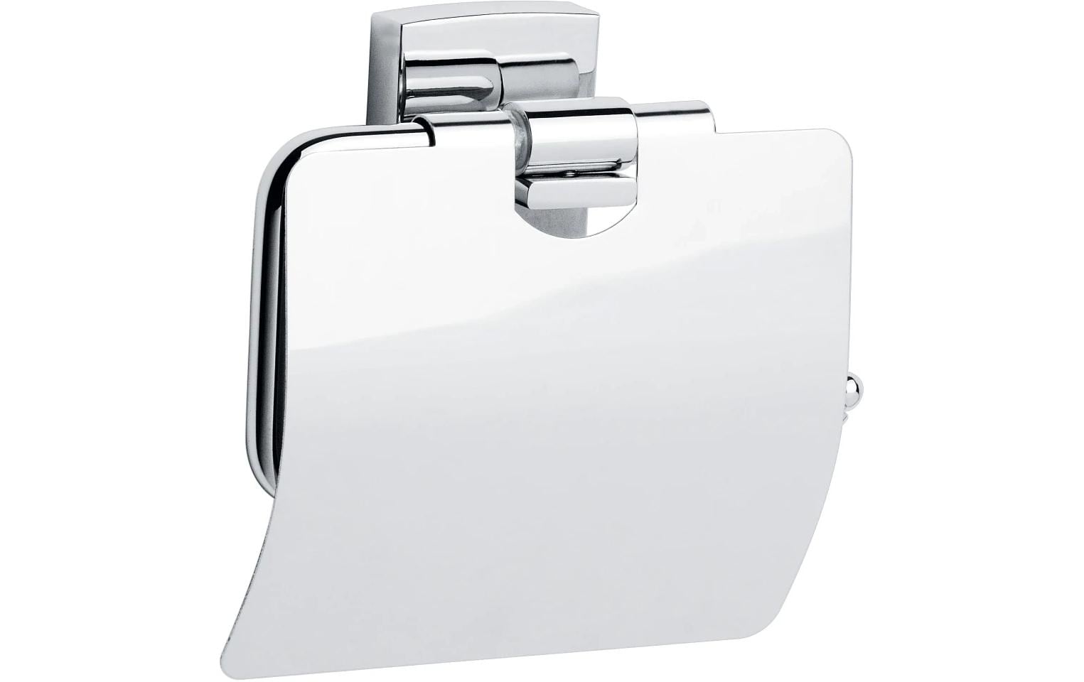 tesa Toilettenpapierhalter Klaam mit Deckel Silber